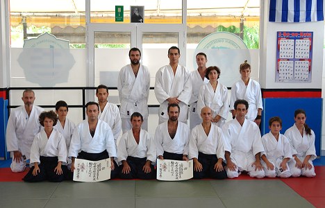Special training for the 6th Dan appointment to Sensei Ferdinando D'Agata at Chania Dojo on October, 2013